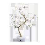New LED warm light pearl tree lamp small table lamp battery USB universal Christmas decoration tree lamp copper wire tree lamp