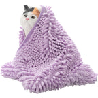 Pet Products Wholesale Dog Absorbent Towel Chenille Pet Absorbent Towel Dog Cleaning Supplies
