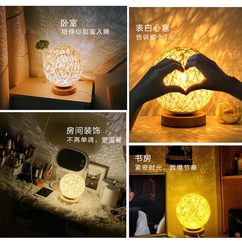 Douyin with goods and welfare models takraw LED night light creative starry sky children's gift usb lamp bedroom bedside