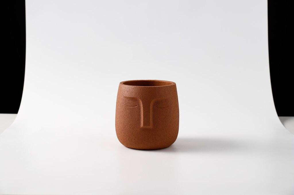 Nordic Style Ceramic Decorative Flower Pot Creative Art Human Face Succulent Cactus Planter Pot With Hole Gardening Accessories