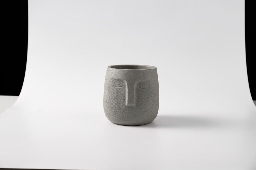 Nordic Style Ceramic Decorative Flower Pot Creative Art Human Face Succulent Cactus Planter Pot With Hole Gardening Accessories