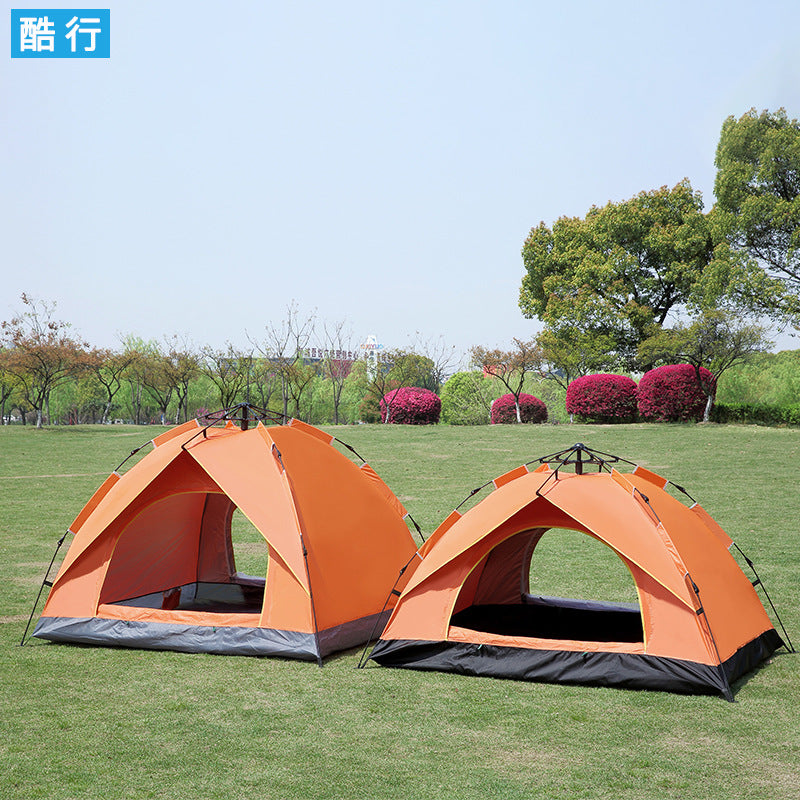 Cool line outdoor camping tent 2-3-4 person automatic tent spring type quick opening sunscreen camping tent