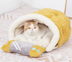 2022 New Style Cat Bed, Four Seasons Applicable, Semi-Enclosed, Special for Kitten, Warm in Winter, Internet Celebrity Dog Bed, Winter Use
