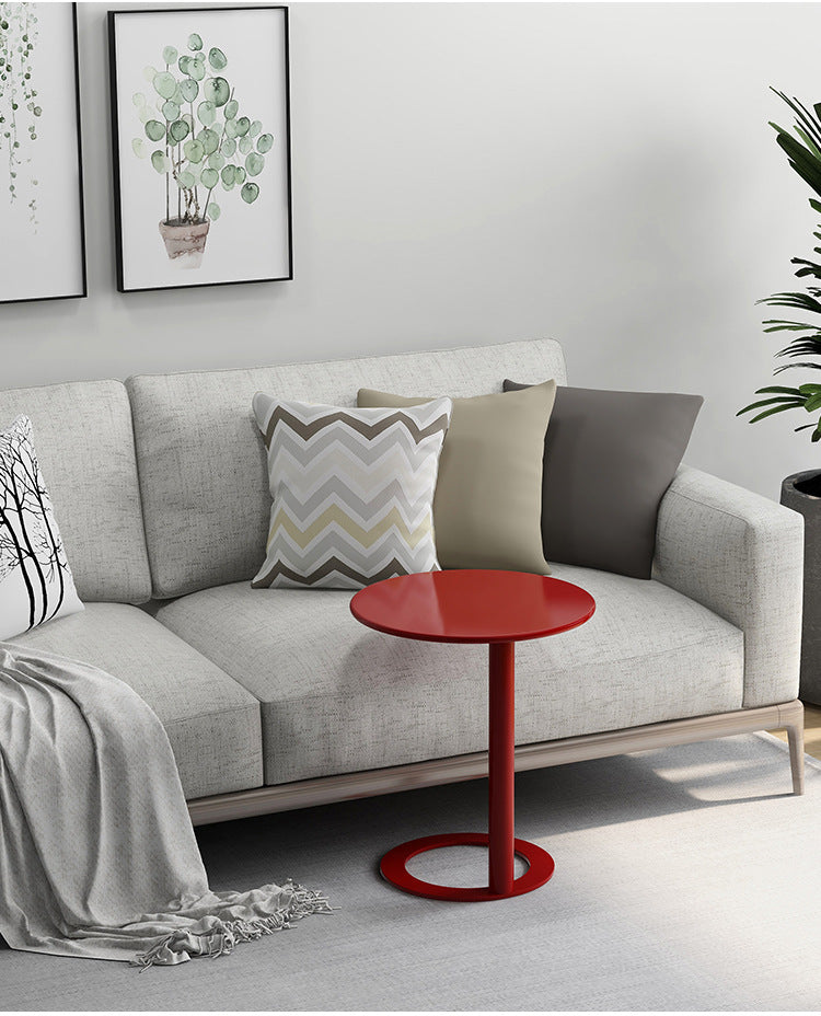 Nordic side table ins light luxury creative coffee table living room simple sofa corner small side table bedroom round table mini
