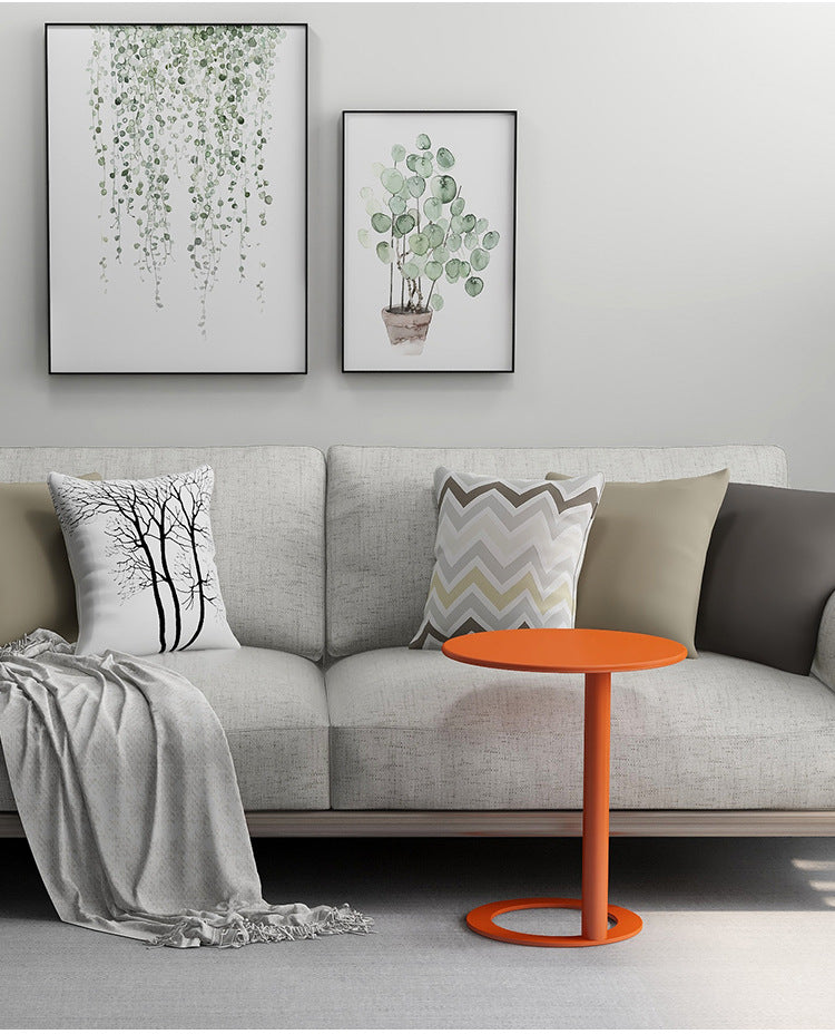 Nordic side table ins light luxury creative coffee table living room simple sofa corner small side table bedroom round table mini