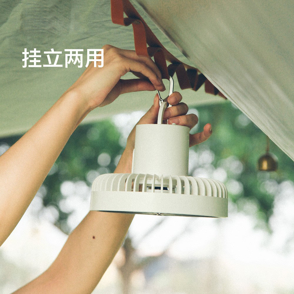 Multifunctional outdoor camping fan household tripod electric fan strong wind portable tent ceiling fan lighting charging