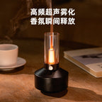 Cross-border new retro candlelight aromatherapy machine humidifier diffuser aromatherapy machine desktop atmosphere light aromatherapy machine wholesale