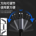 pd30w cross-border metal car charger super fast charging with wire car cigarette lighter adapter car charger wholesale
