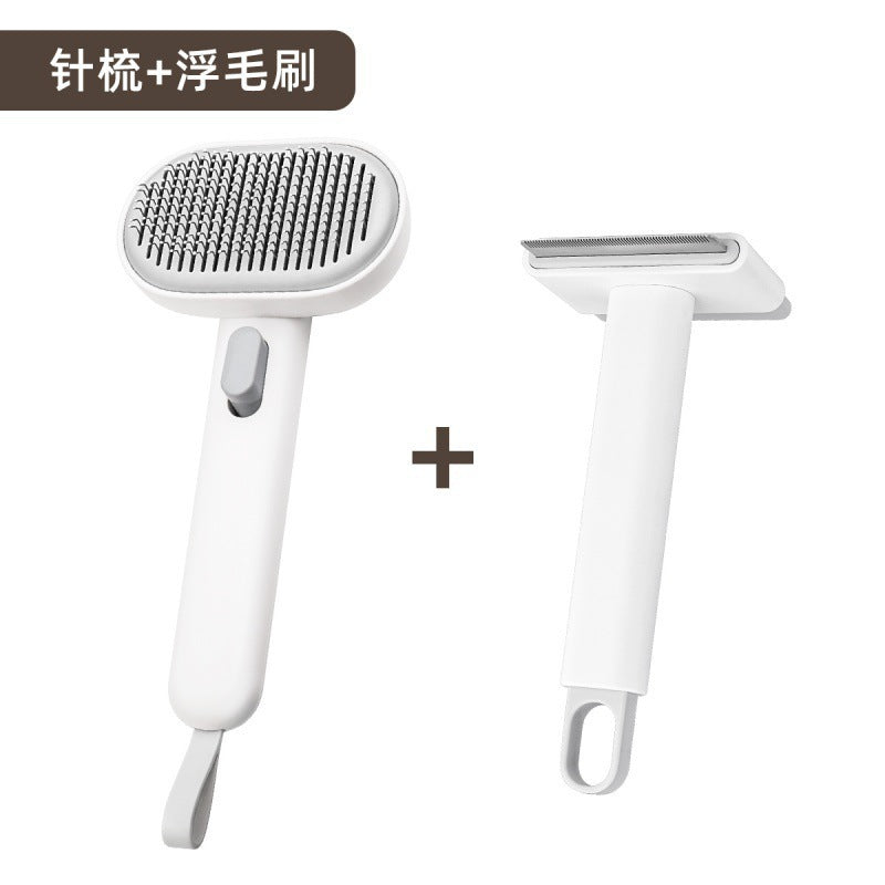 Pet cat and dog hair comb deep remove floating hair dog brush cat brush long hair brush cat hair cleaner