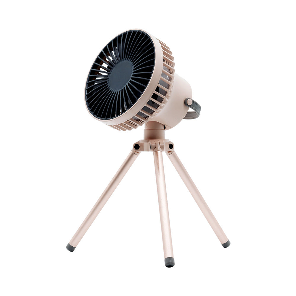 Multifunctional outdoor camping fan household tripod electric fan strong wind portable tent ceiling fan lighting charging
