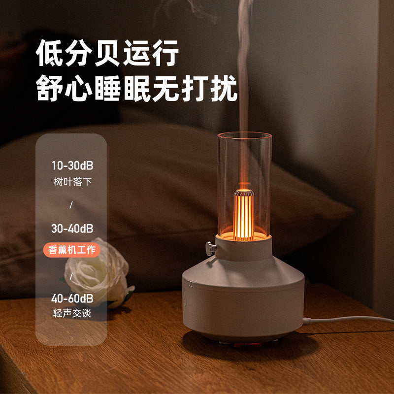 Cross-border new retro candlelight aromatherapy machine humidifier diffuser aromatherapy machine desktop atmosphere light aromatherapy machine wholesale