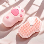 Pet spray massage comb one-click spray anti-flying hair massage bath to remove floating hair one-click spray banana massage brush