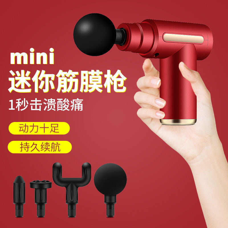 Cross-border new fascia gun electric massager muscle relief massage massage gun USB mini charging fascia gun